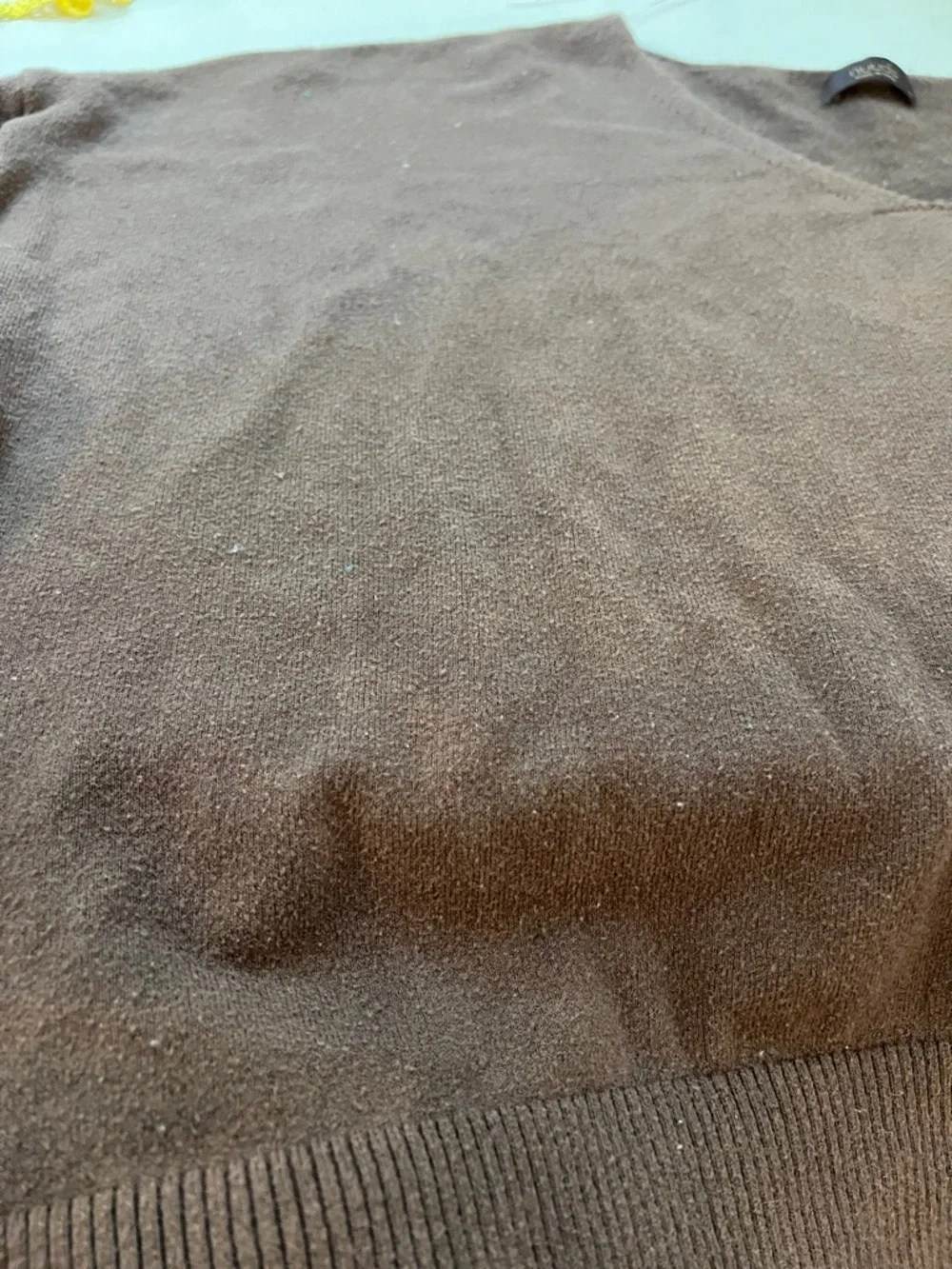 Nuuds Brown V-Neck Sweater XL Oversized Soft Knit Casual - Picture 12 of 14